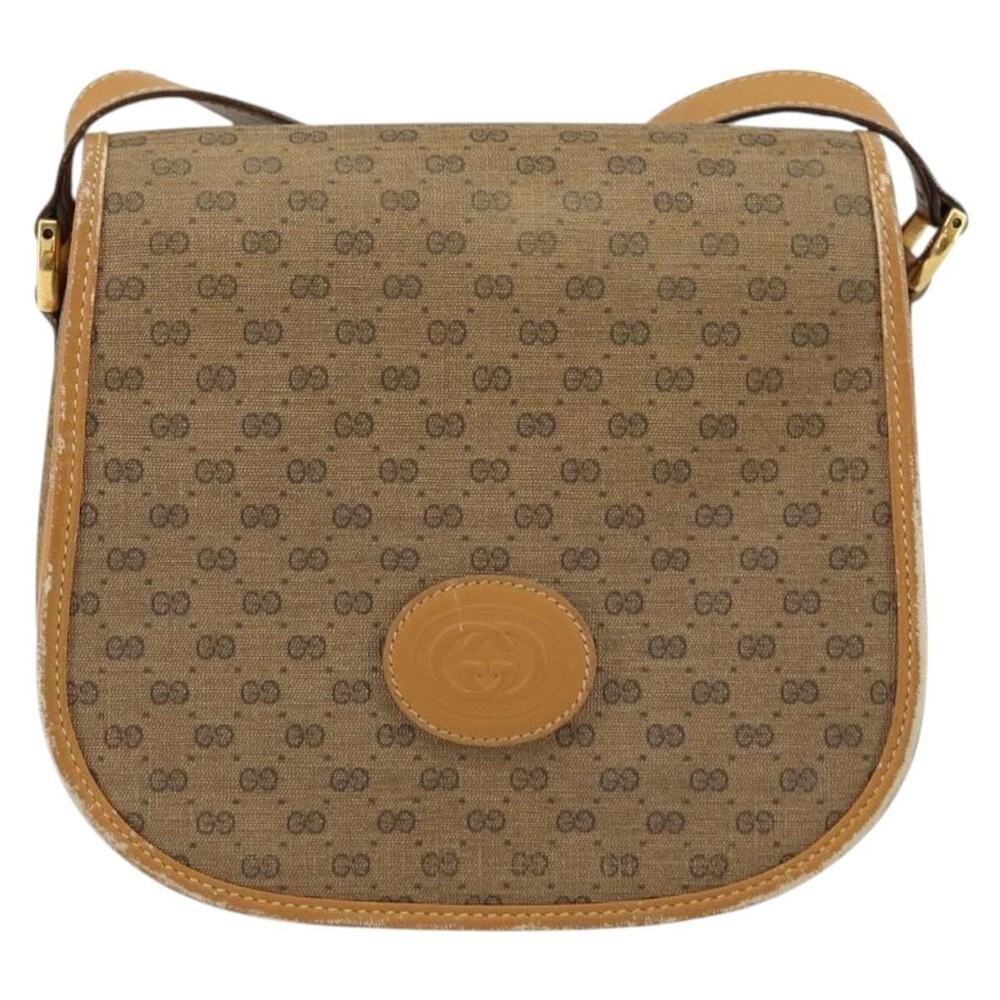 Gucci Micro GG Supreme Shoulder Bag Beige